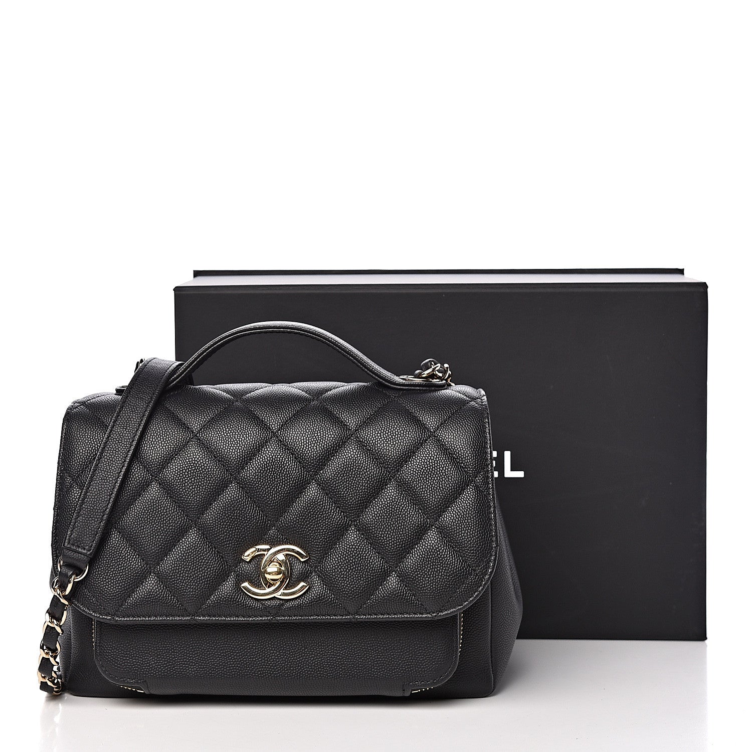 Chanel Caviar Quilted Medium Business Affinity Flap Black 11 of 11