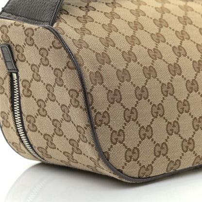 Gucci Monogram Dollar Calfskin Waist Pouch Beige Ebony Testa di Moro Marrone Scuro 4 of 8