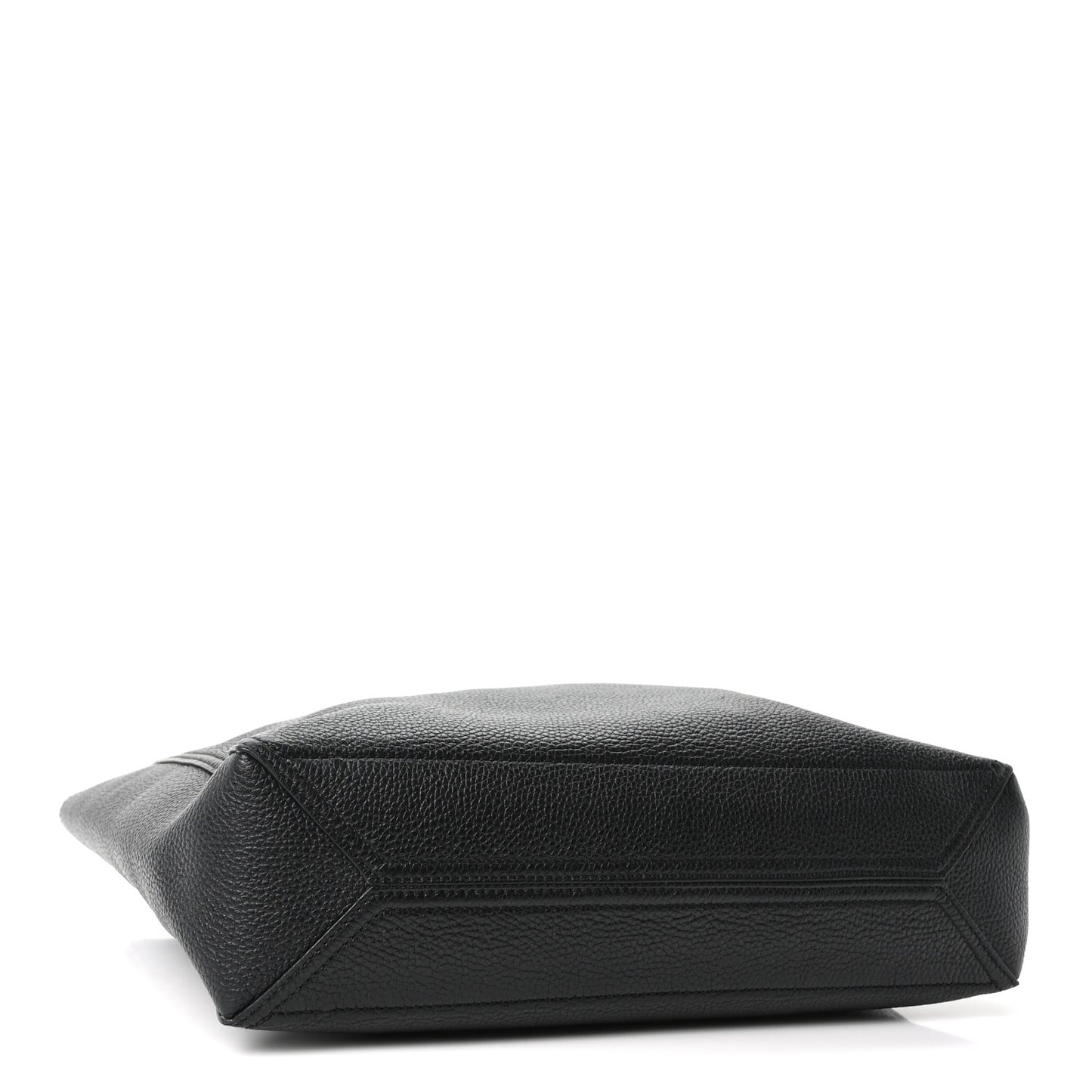 Grained Calfskin Small Dahlia Tote Black
