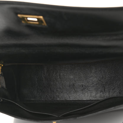 Hermes Box Kelly Retourne 32 Black 5 of 17