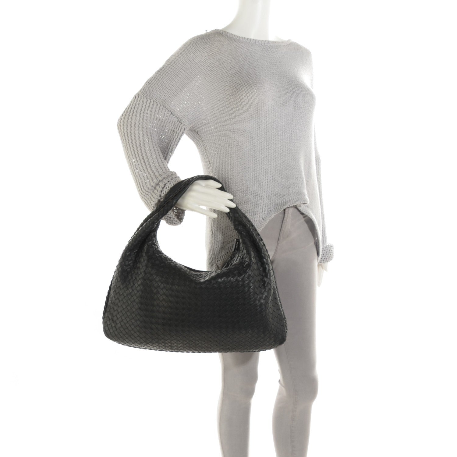 Bottega Veneta Nappa Intrecciato Large Veneta Hobo Nero Black 3 of 16