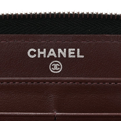 Chanel Caviar Quilted Large Gusset Zip Around Wallet Black 6 of 9