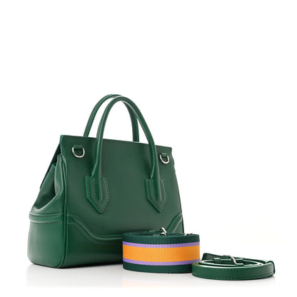 Versace Calfskin Medium Palazzo Empire Bag Green Purple Orange 3 of 12