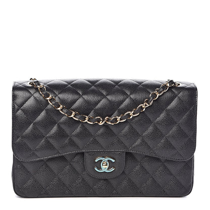 Chanel Caviar Quilted Jumbo Double Flap Black 1 of 11