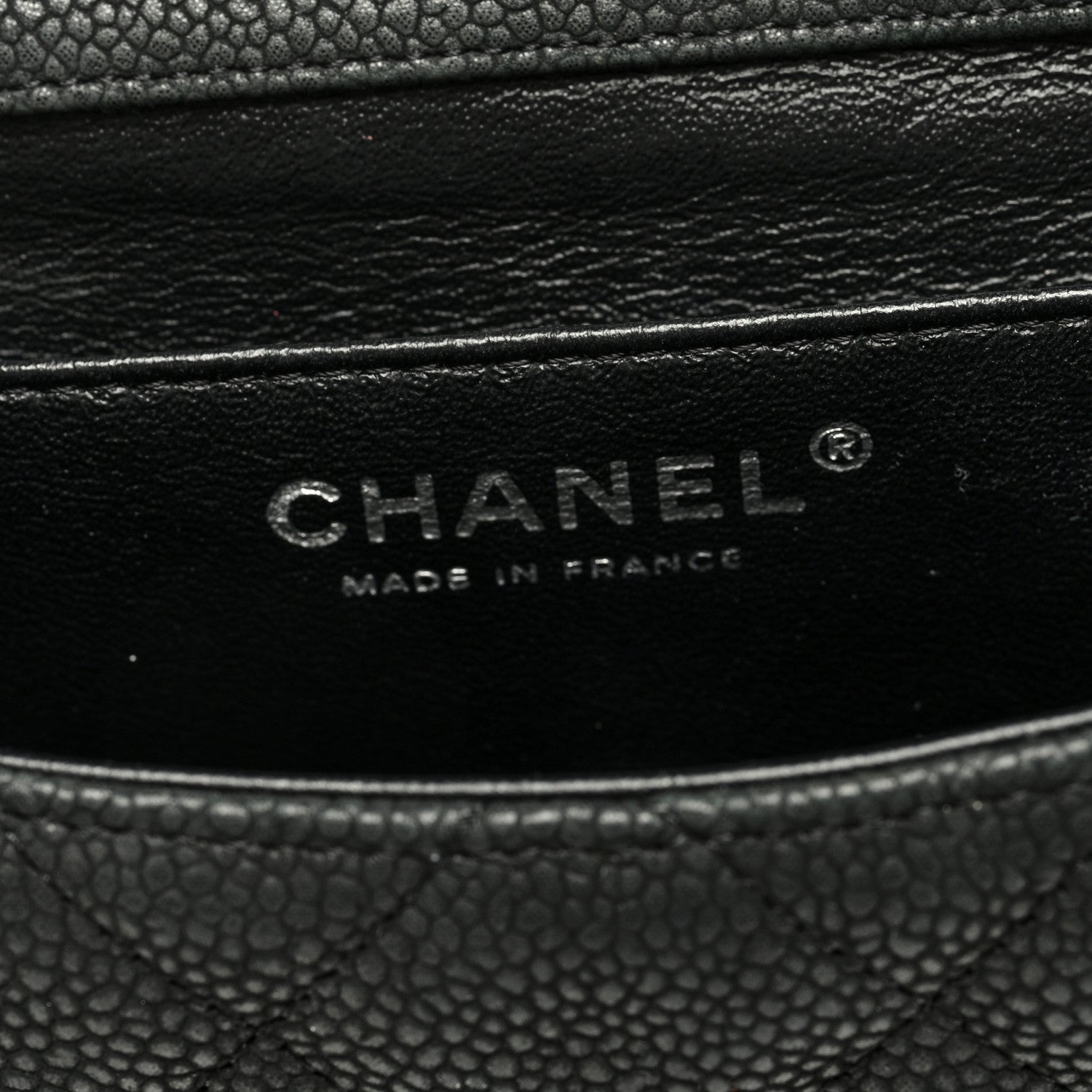 Chanel Iridescent Caviar Quilted Clutch With Chain Flap Black 6 of 9