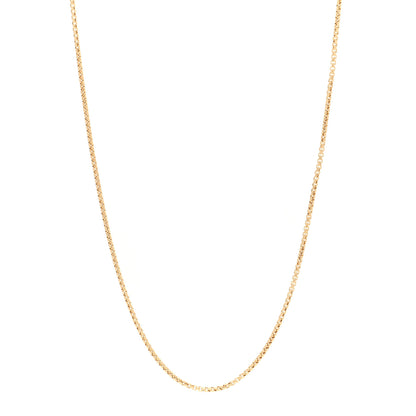 David Yurman 18K Yellow Gold 1.7mm Box Chain Necklace 22" 1 of 4