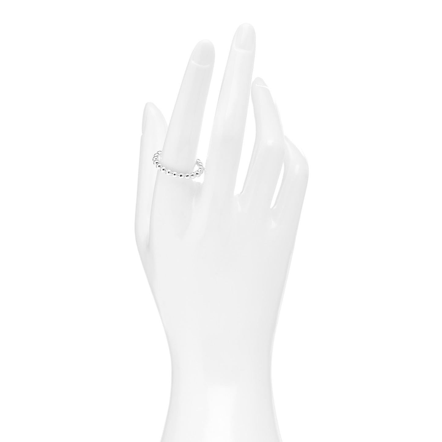 Sterling Silver HardWear Bead Ring 58 8.5