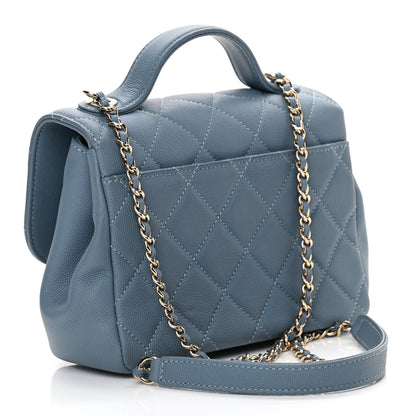 Chanel Caviar Quilted Small Business Affinity Flap Light Blue 3 of 13