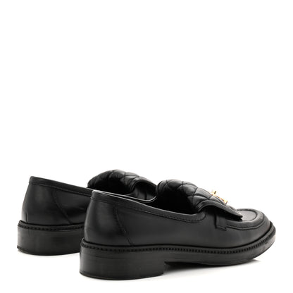 Chanel Lambskin Quilted CC Turnlock Loafers 39 Black 5 of 10