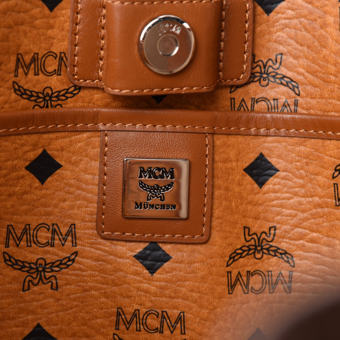 Visetos Shopping Tote Cognac