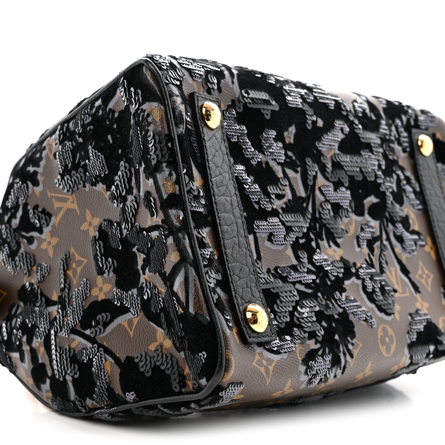 Louis Vuitton Monogram Fleur De Jais Sequins Speedy 30 9 of 17