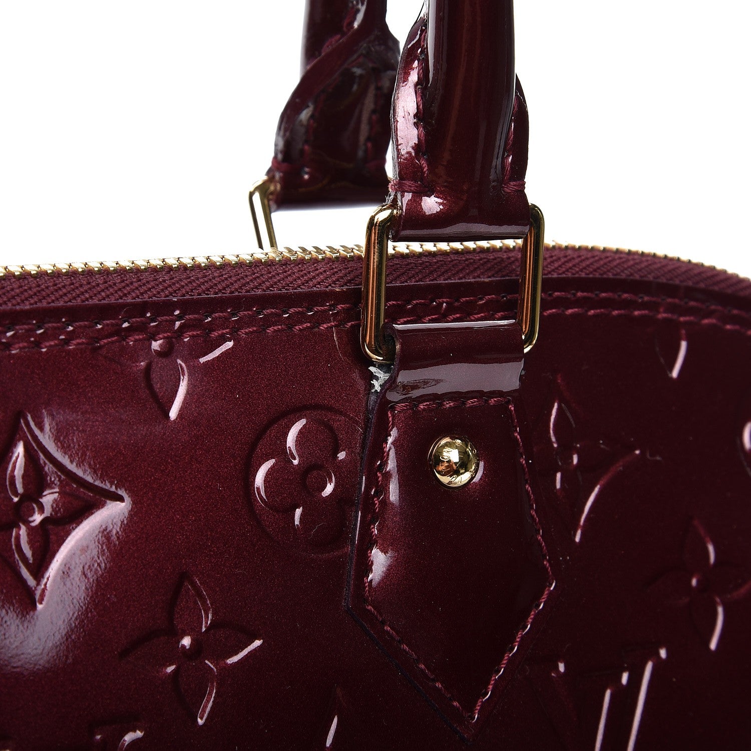 Louis Vuitton Vernis Alma GM Rouge Fauviste 9 of 10