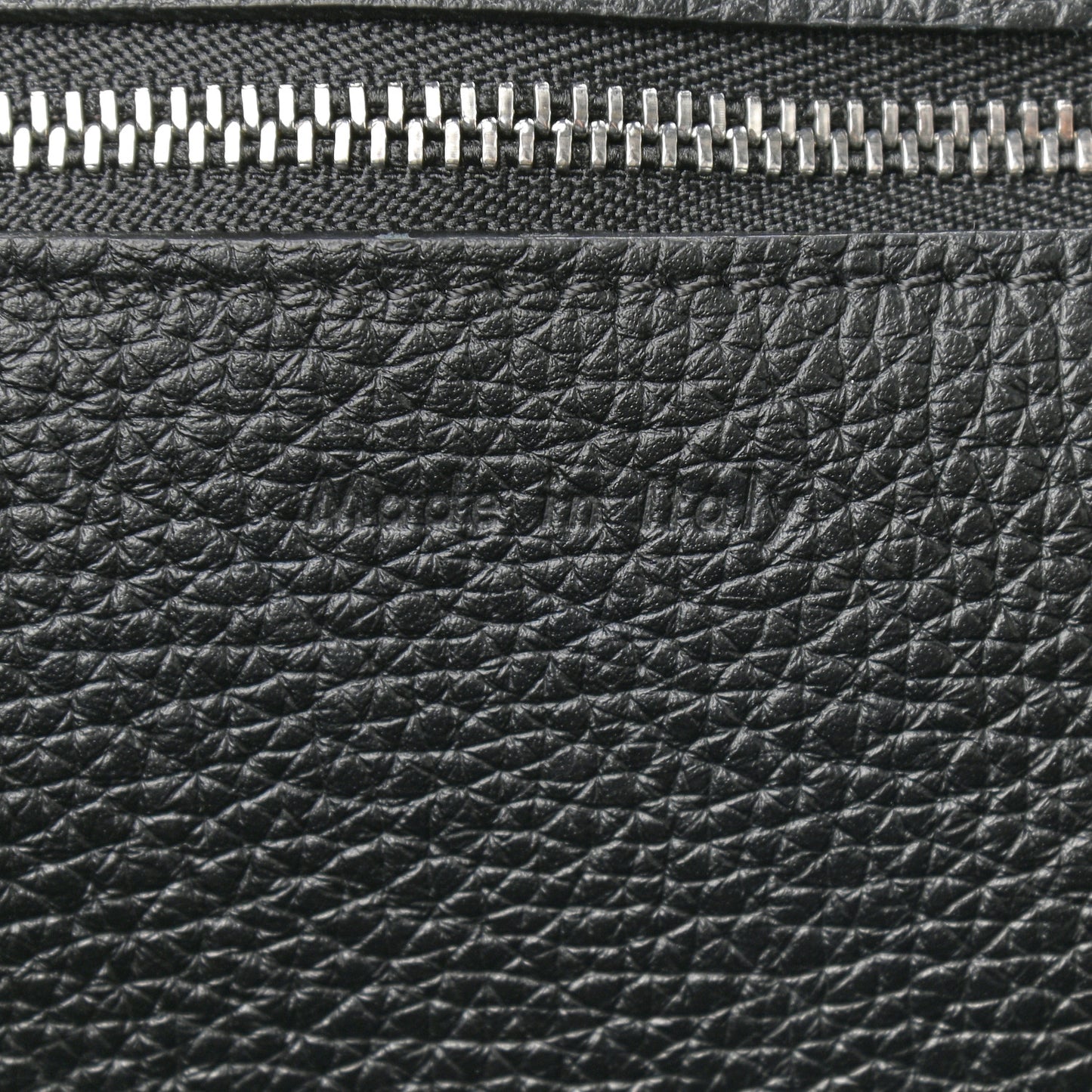 Supple Grained Calfskin Small Big Bag Black