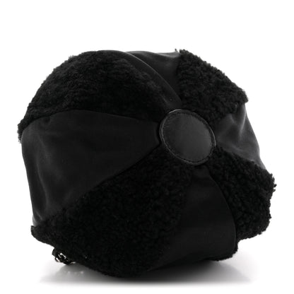 Chanel Fur Satin Drawstring Tassel Sac Cordon Shoulder Bag Black 4 of 8