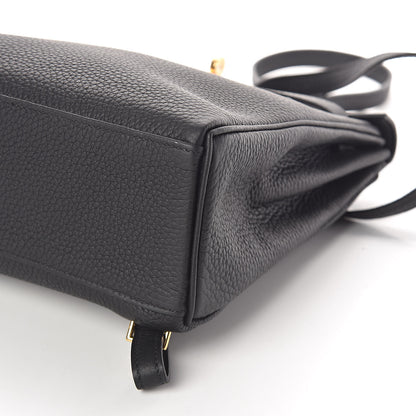 Hermes Togo Kelly Ado Backpack Black 8 of 8