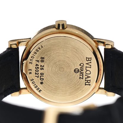 Bulgari 18K Yellow Gold Calfskin 26mm B.Zero1 Quartz Watch Black 6 of 7