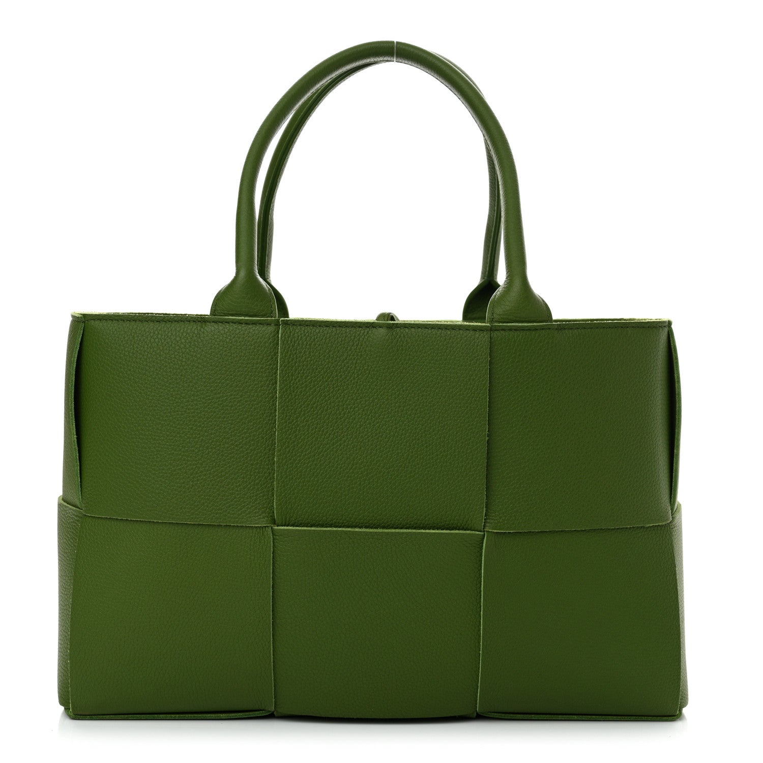 Bottega Veneta Grained Calfskin Intrecciato Small Arco Tote Avocado 1 of 11