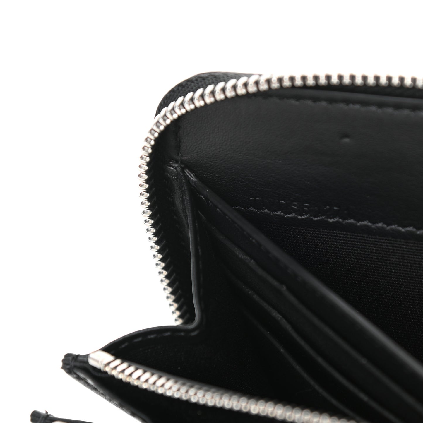 Trench Calfskin Splash Continental Wallet Black