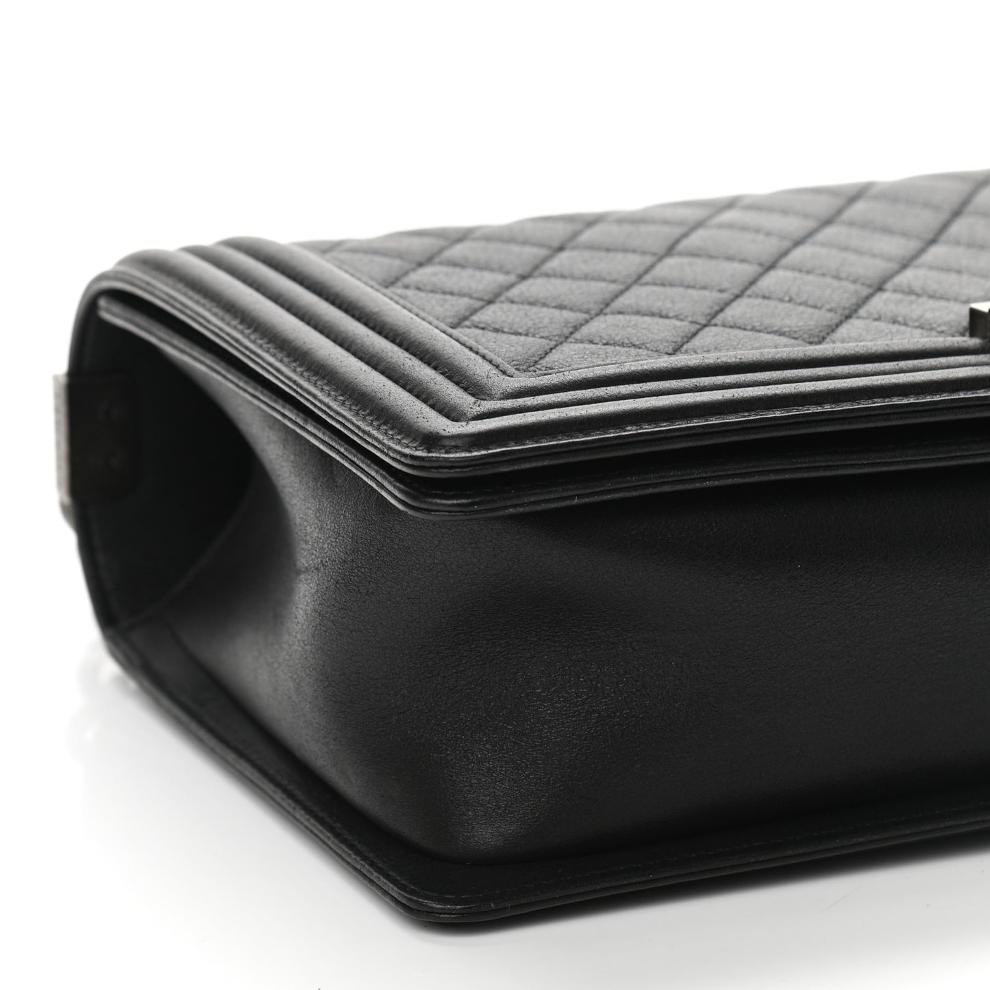 Calfskin Quilted New Medium Boy Flap Black