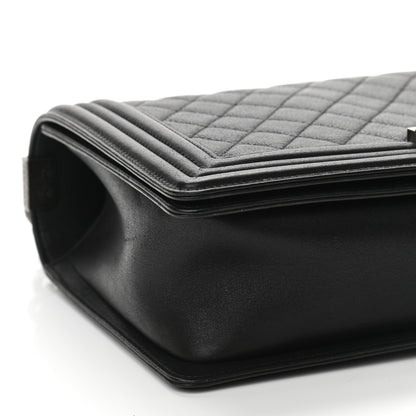 Chanel Calfskin Quilted New Medium Boy Flap Black 9 of 10