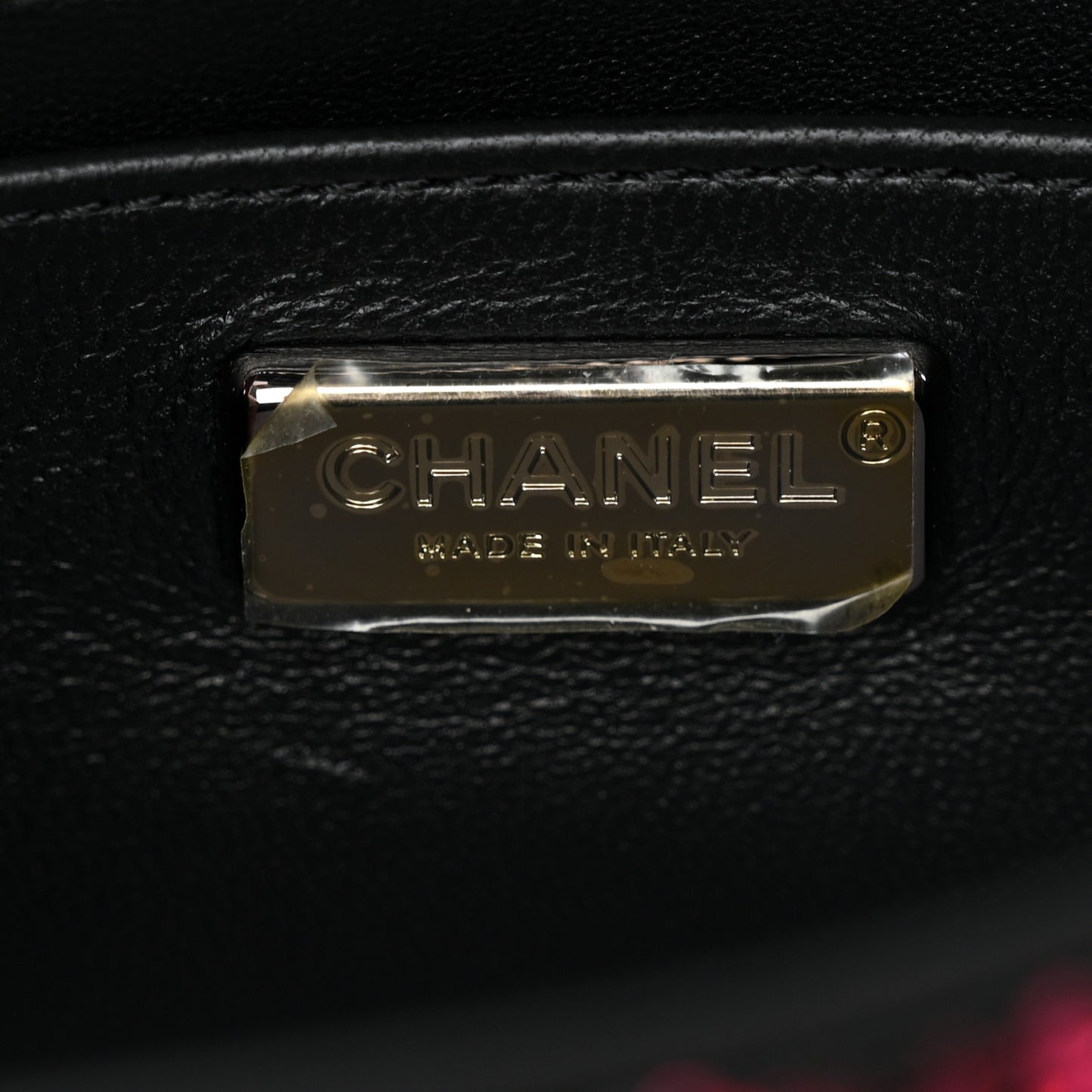 Sequin Logo Small Flap Ruthenium Multicolor