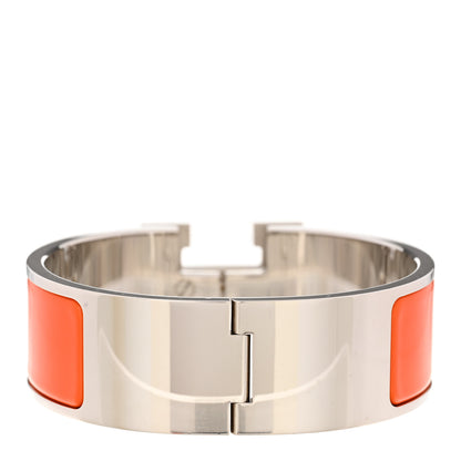 Hermes Enamel Wide Clic Clac H Bracelet PM Orange 3 of 5