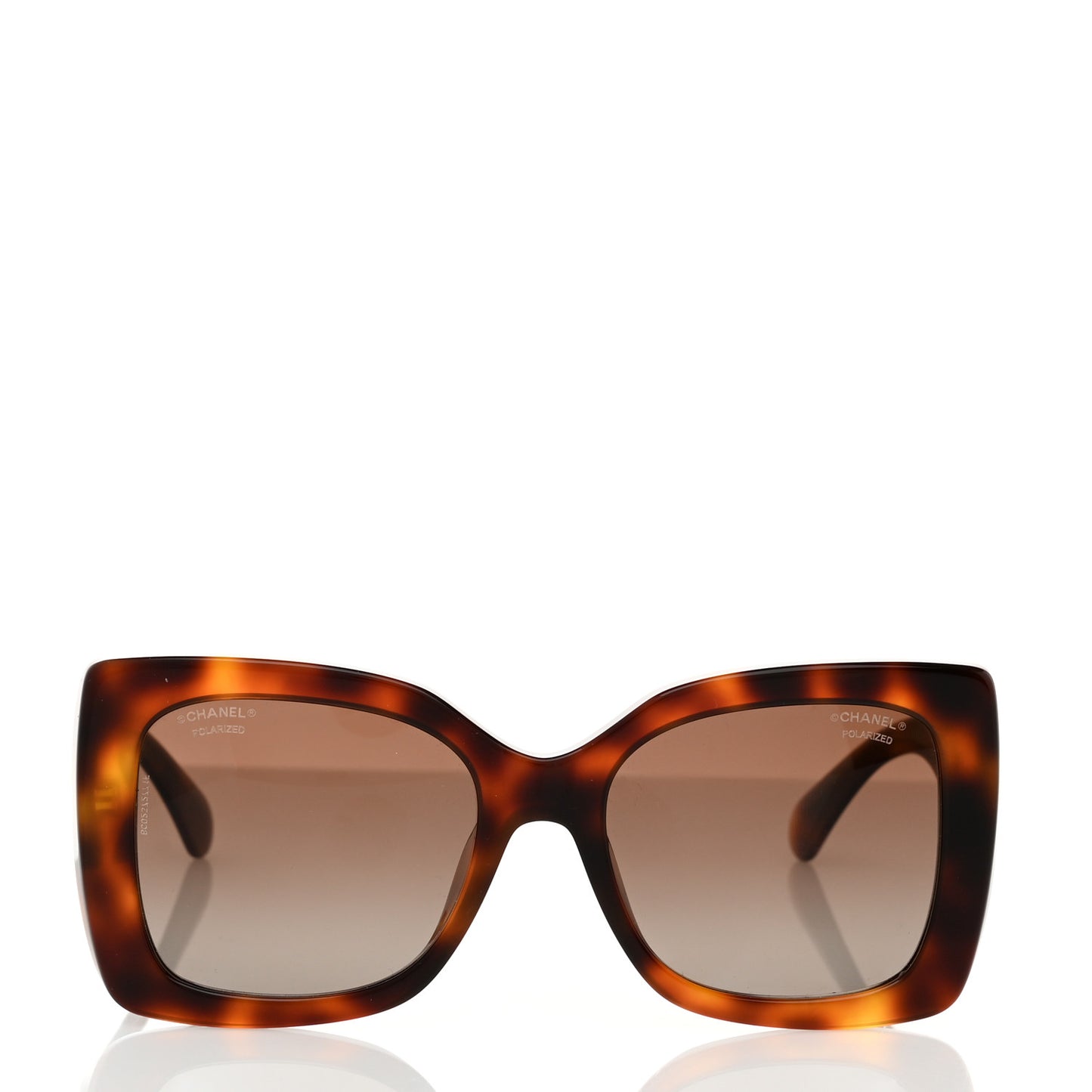 Square Polarized CC Sunglasses 5494-A Tortoise Brown