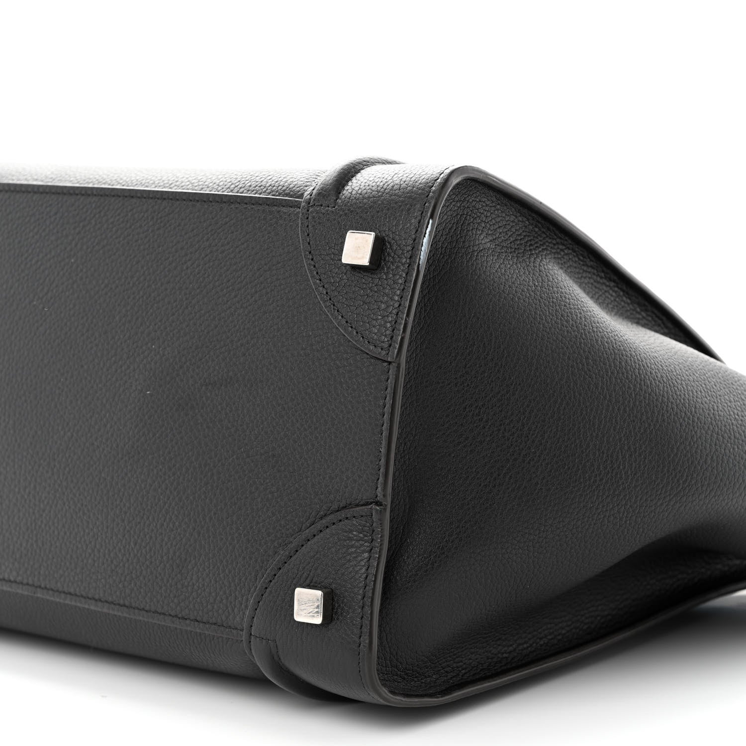 Celine Drummed Calfskin Mini Luggage Black 9 of 13