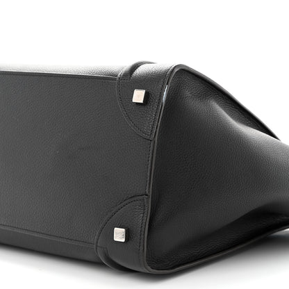 Celine Drummed Calfskin Mini Luggage Black 9 of 13