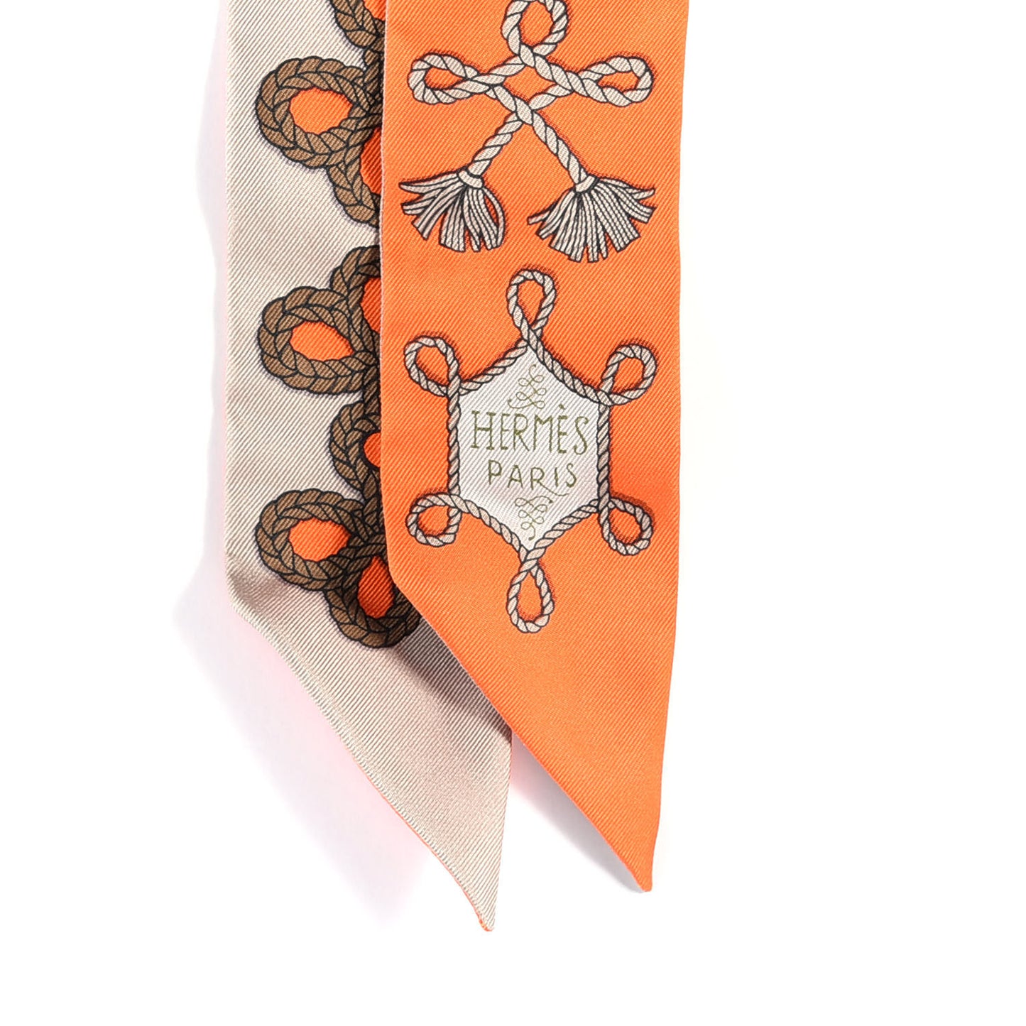 Silk Galons Et Brandebourg Twilly Orange Mastic Bronze