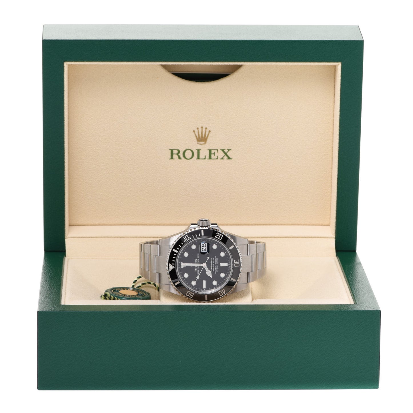 Stainless Steel 41mm Oyster Perpetual Submariner Date Watch Black 126610LN