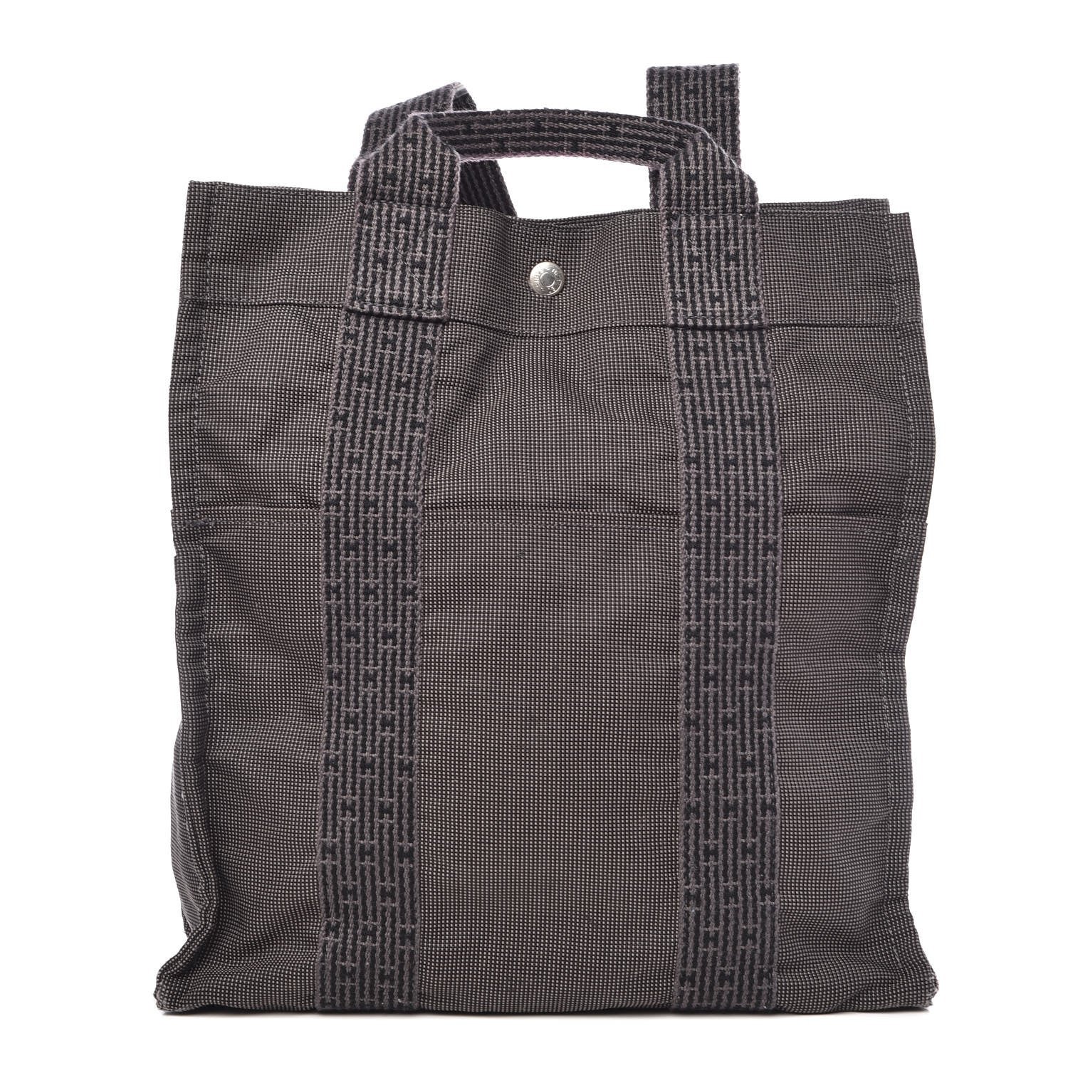 Hermes Canvas Herline Backpack Grey 1 of 8