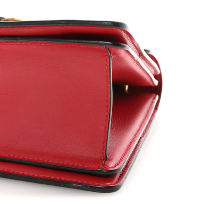Gucci Calfskin Sylvie Web Small Queen Margaret Top Handle Bag Blue Agata Hibiscus Red Mystic White Sugar Pink 11 of 11