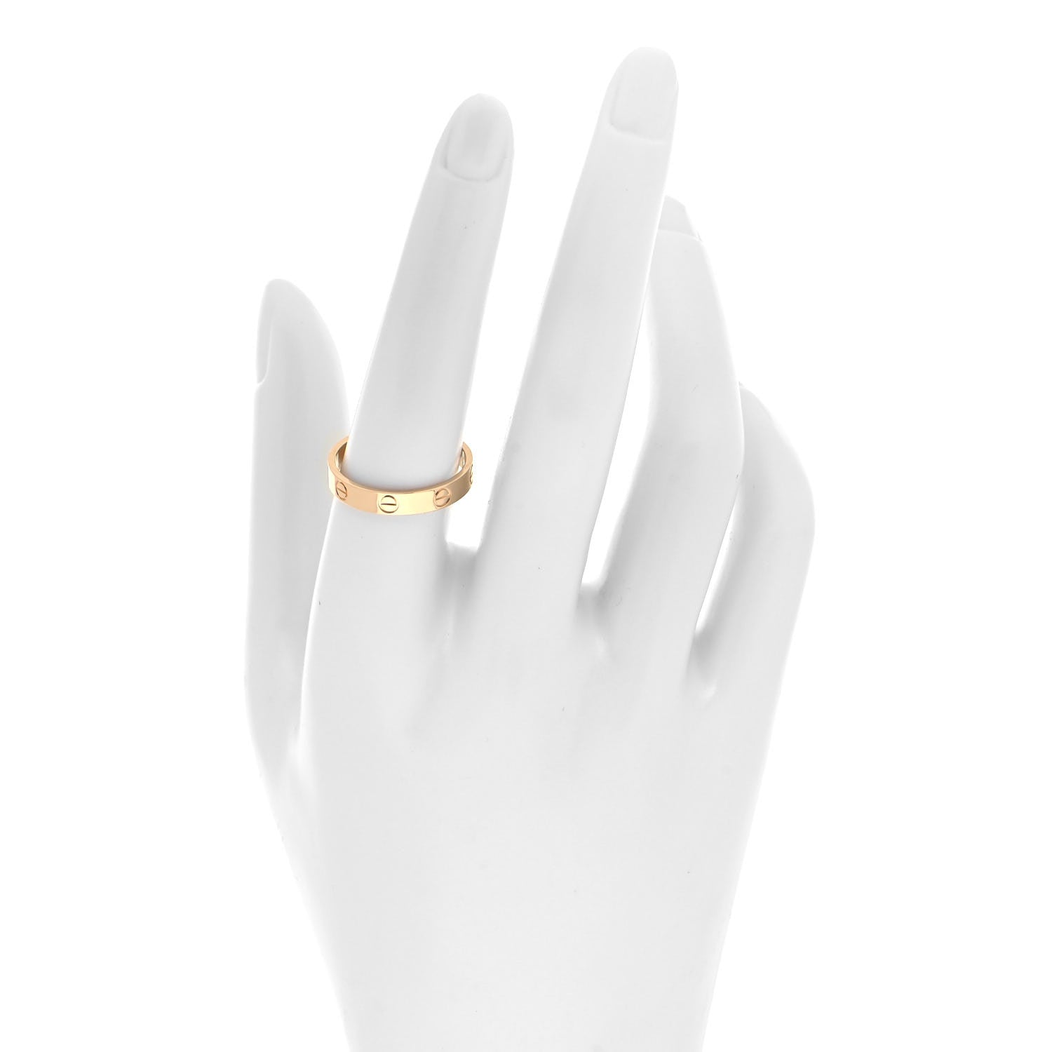 Cartier 18K Yellow Gold 3.5mm LOVE Wedding Band Ring 57 8 2 of 6