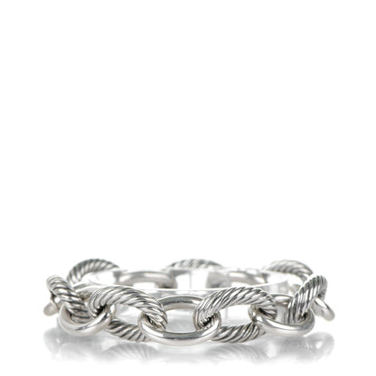 David Yurman Sterling Silver 17mm Extra Large Oval Link Bracelet 1 of 6
