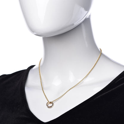 Cartier 18K Pink Yellow White Gold Baby Trinity Pendant Necklace 2 of 6