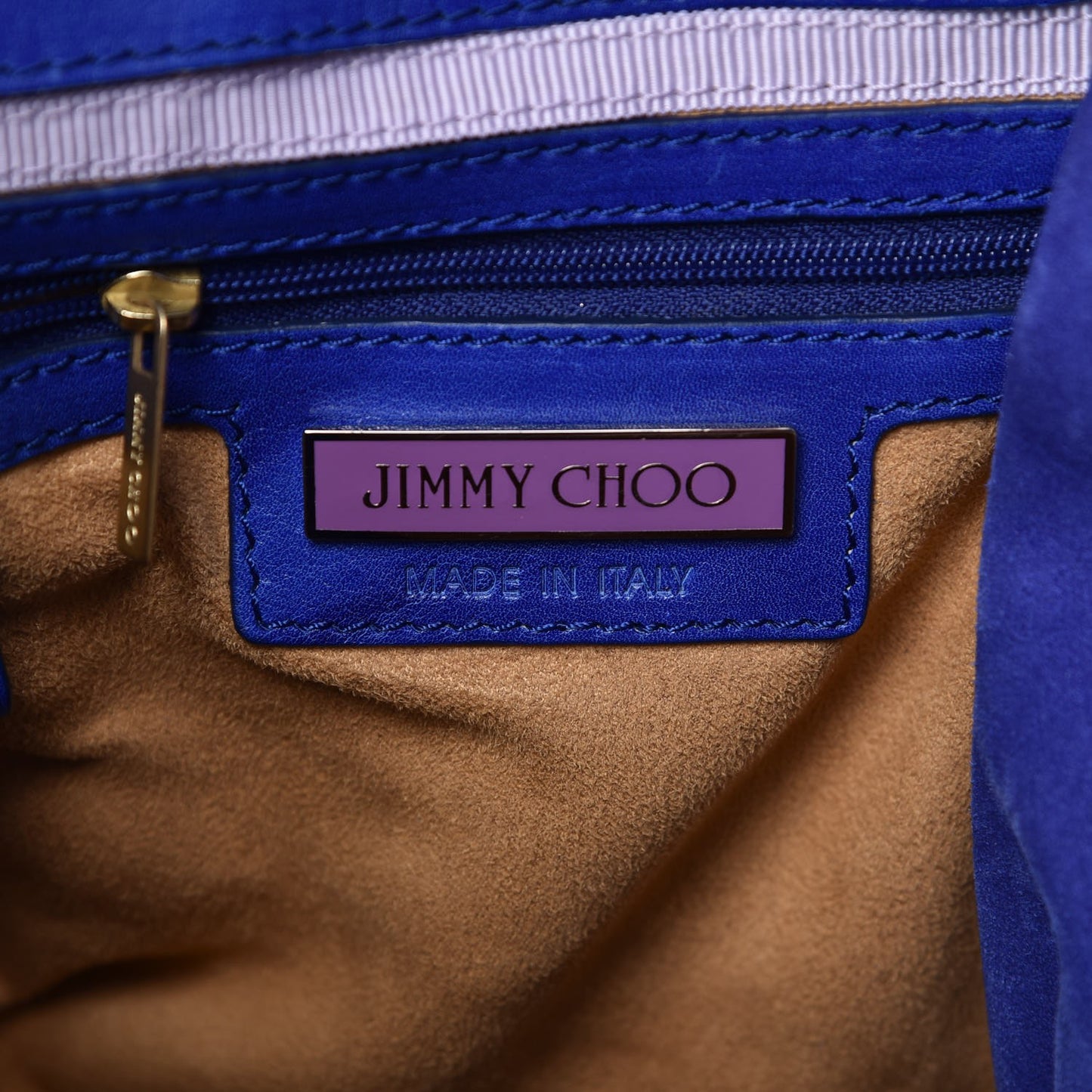 Shiny Calfskin Suede Monna L Cobalt