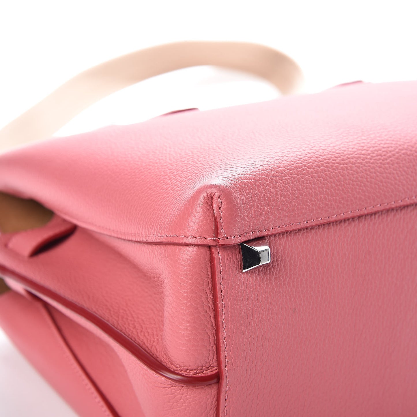 Grained Calfskin Medium Milla Tote Pink