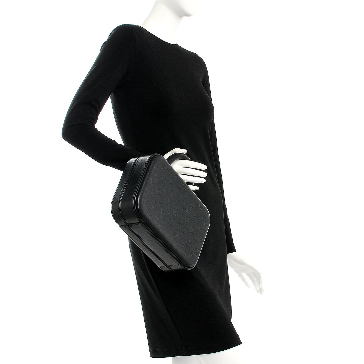 Monogram Glace Valisette PM Black