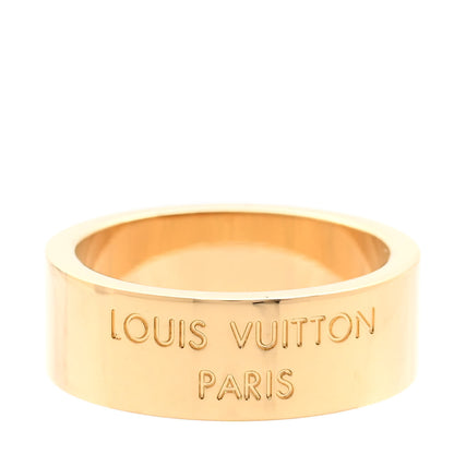 Louis Vuitton Metal LV Instinct Ring L 63 10.25 Gold 3 of 5