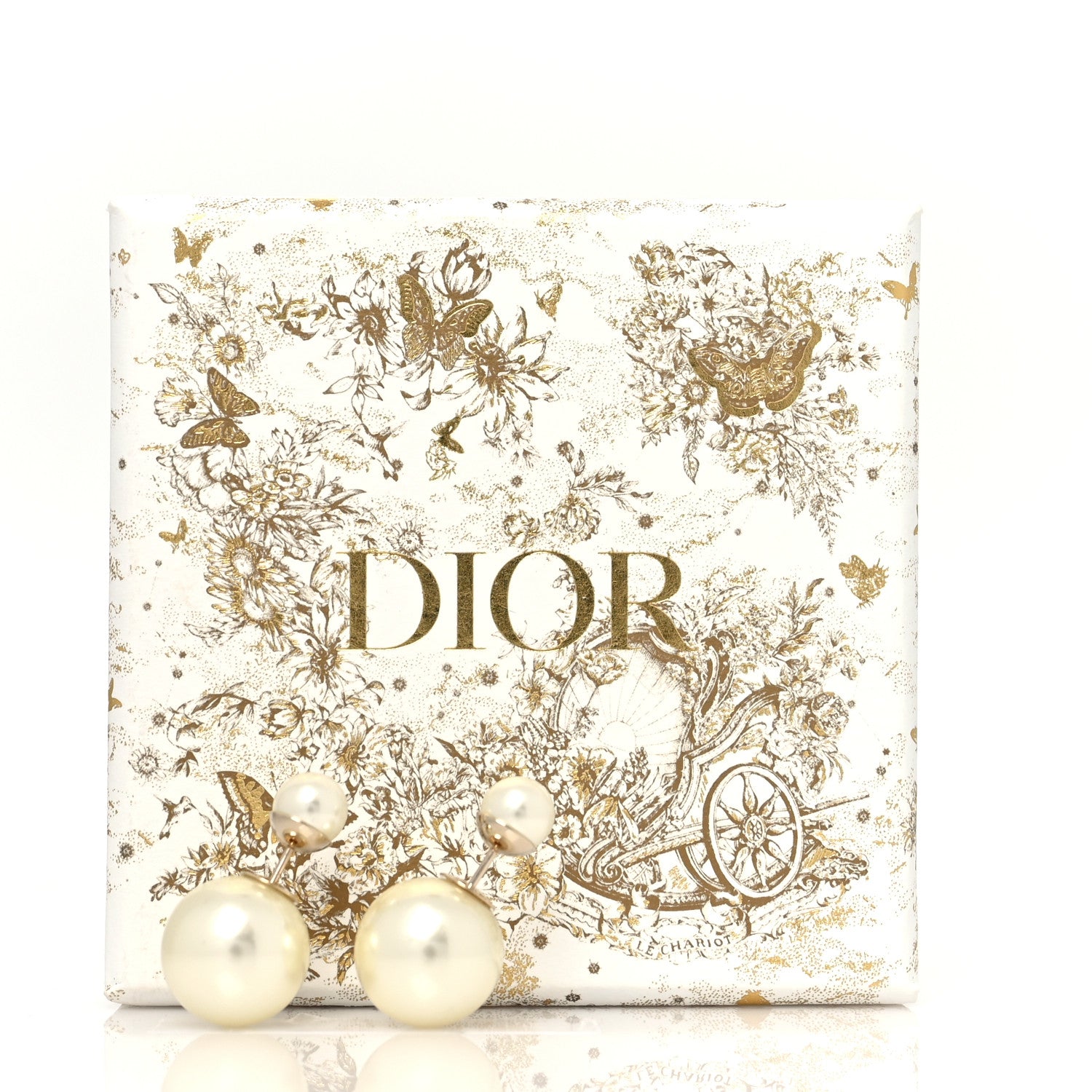 Christian Dior Pearl Mise En Dior Tribal Earrings Gold 5 of 5