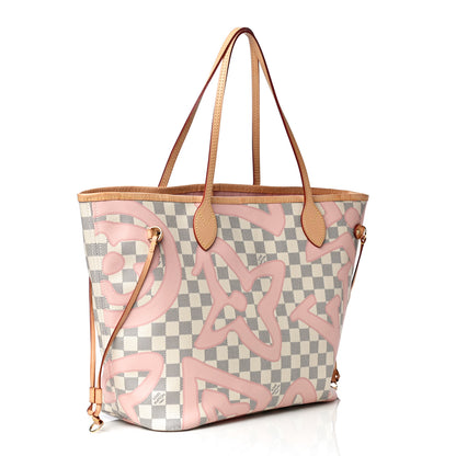 Louis Vuitton Damier Azur Tahitienne Neverfull MM 3 of 11