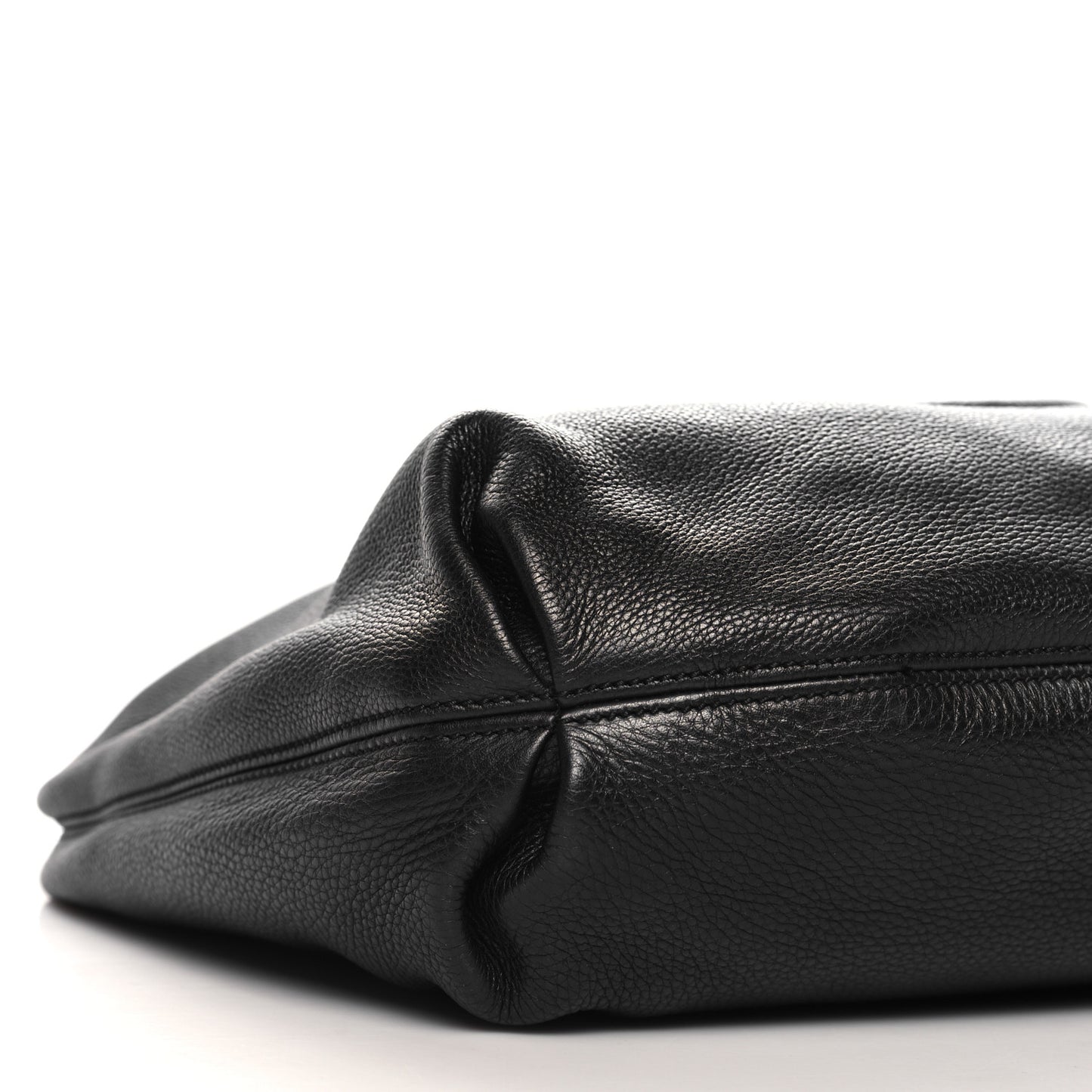 Pebbled Calfskin Soho Hobo Black