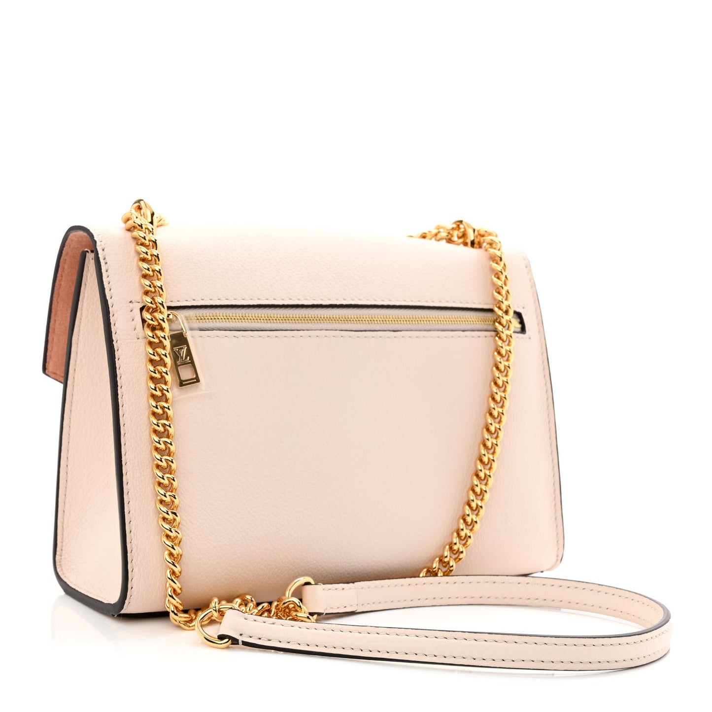 Soft Calfskin Mylockme Chain Bag BB Rose Trianon Quartz