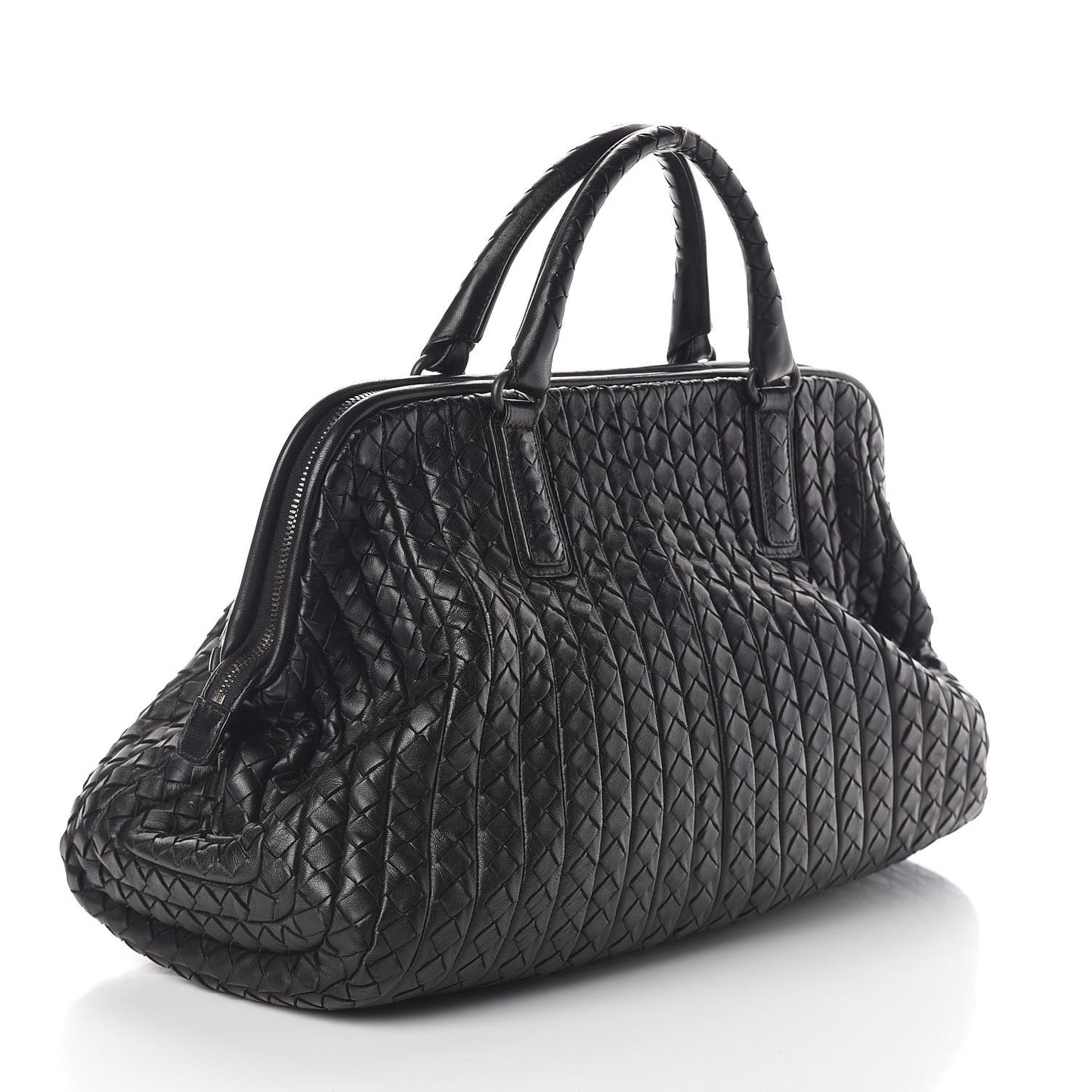 Nappa Intrecciato New Bond Satchel Black