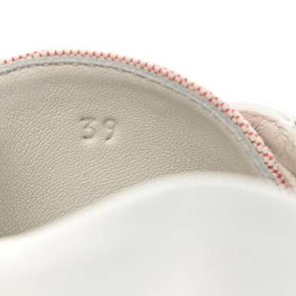 Hermes Canvas Calfskin Deep Sneakers 39 Framboise White 8 of 9