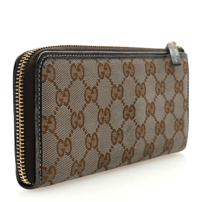 Gucci Metallic Monogram Zip Around Wallet Brown 3 of 6