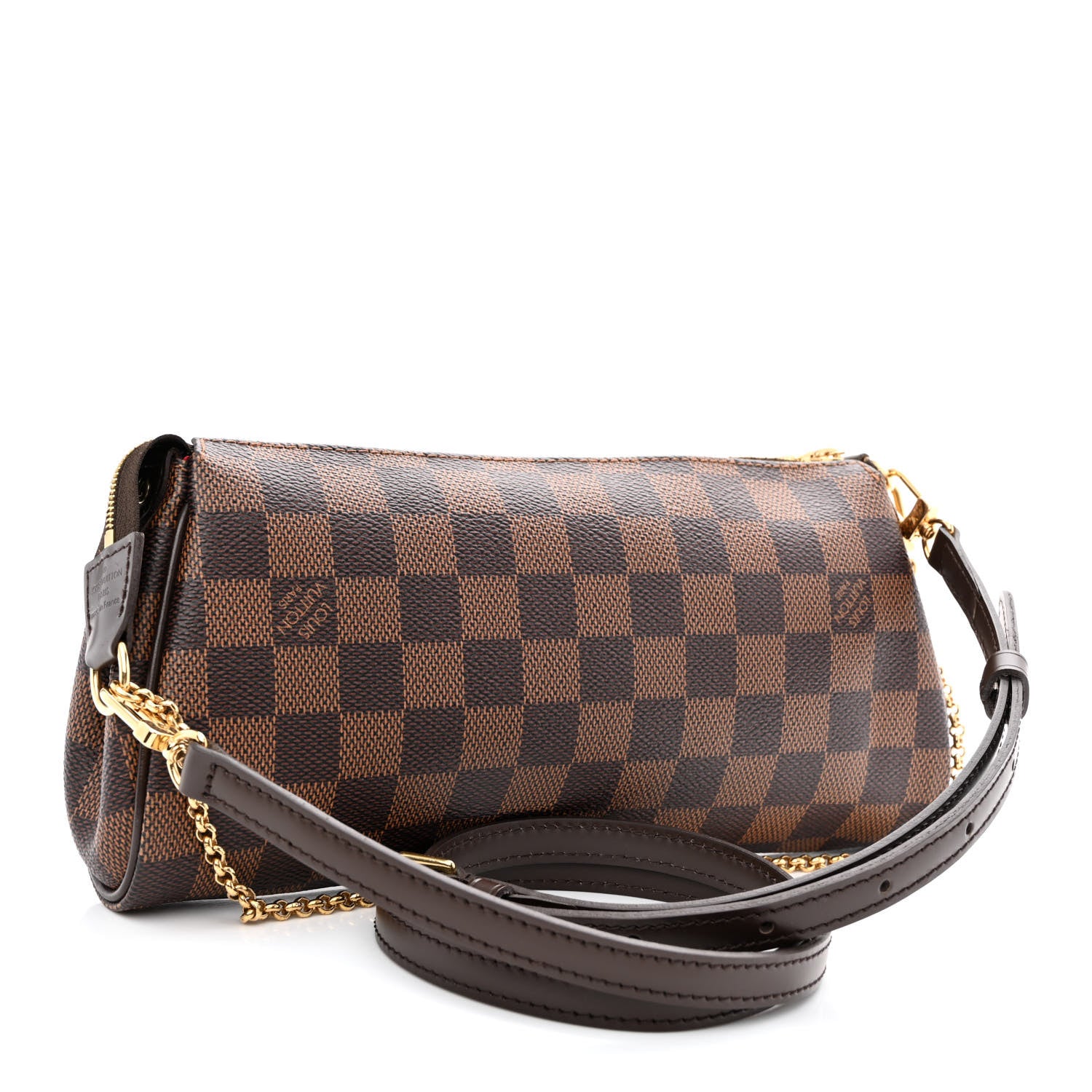 Louis Vuitton Damier Ebene Eva Clutch 3 of 10