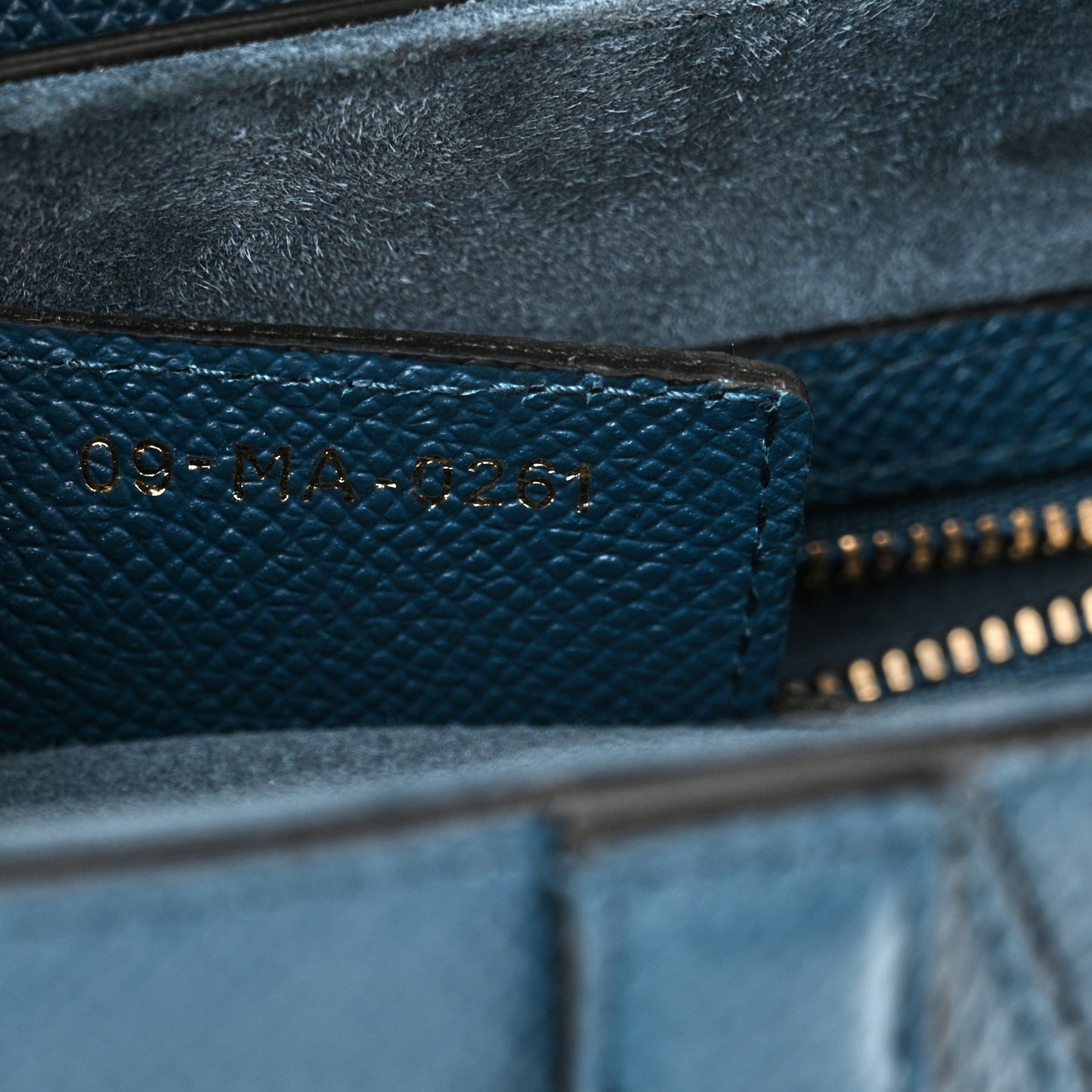 Grained Calfskin Saddle Bag Marine
