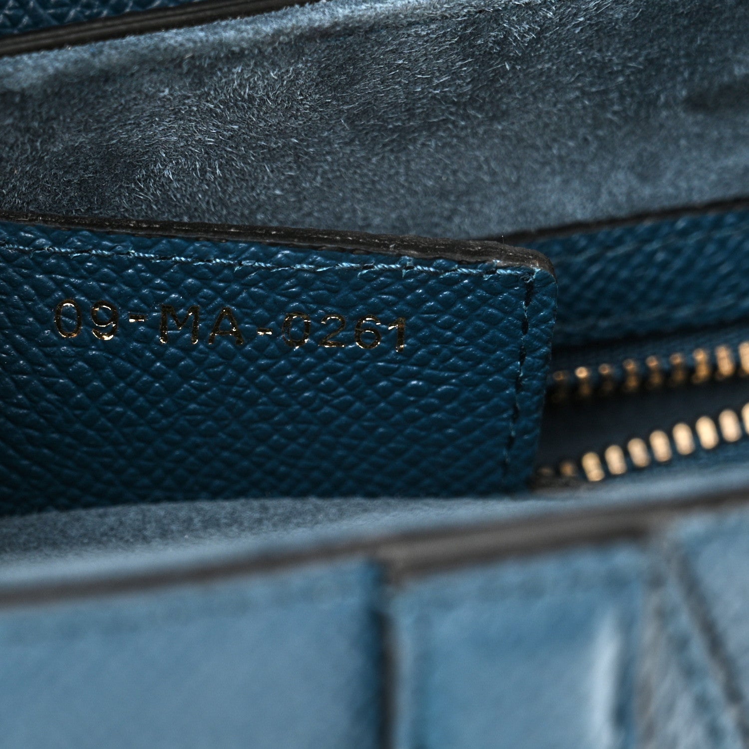 Christian Dior Grained Calfskin Saddle Bag Marine 7 of 11